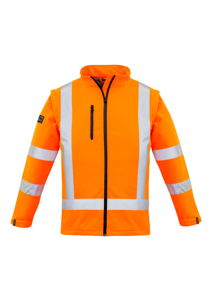 Womens Hi Vis NSW Rail X Back 2 In 1 Softshell Jacket - Orange
