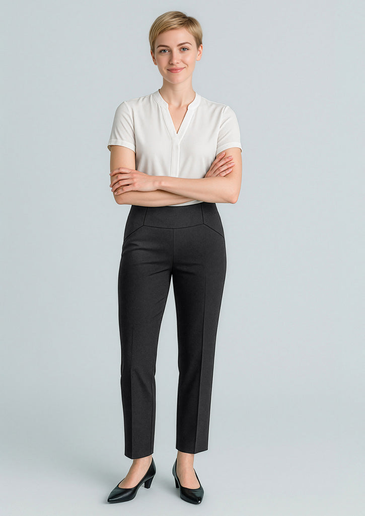 Womens Cool Stretch Bandless Slim Leg Pant - Black