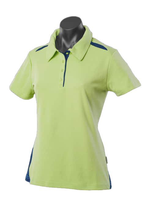 PATERSON LADY POLOS RUNOUT - V2305 - SAGE/NAVY
