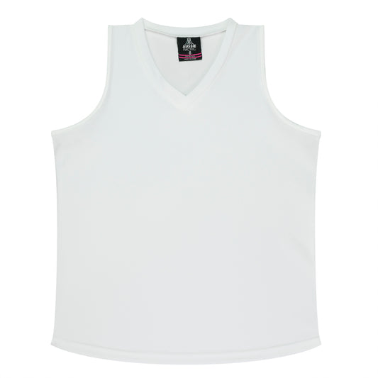 BOTANY LADY SINGLETS - V2107 - WHITE