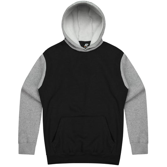 MONASH MENS HOODIES RUNOUT - V1530 - BLACK/GREY