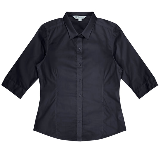 KINGSWOOD LADY SHIRT 3/4 SLEEVE - V2910T - BLACK