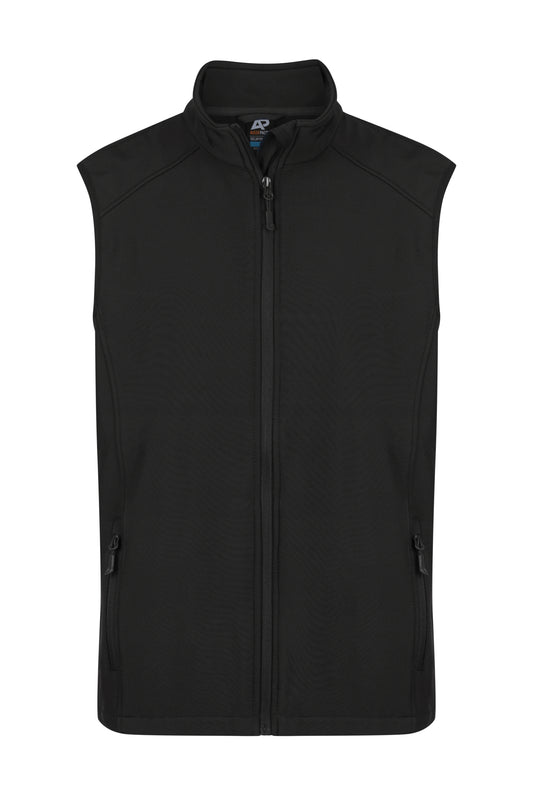SELWYN MENS VESTS - V1529 - BLACK