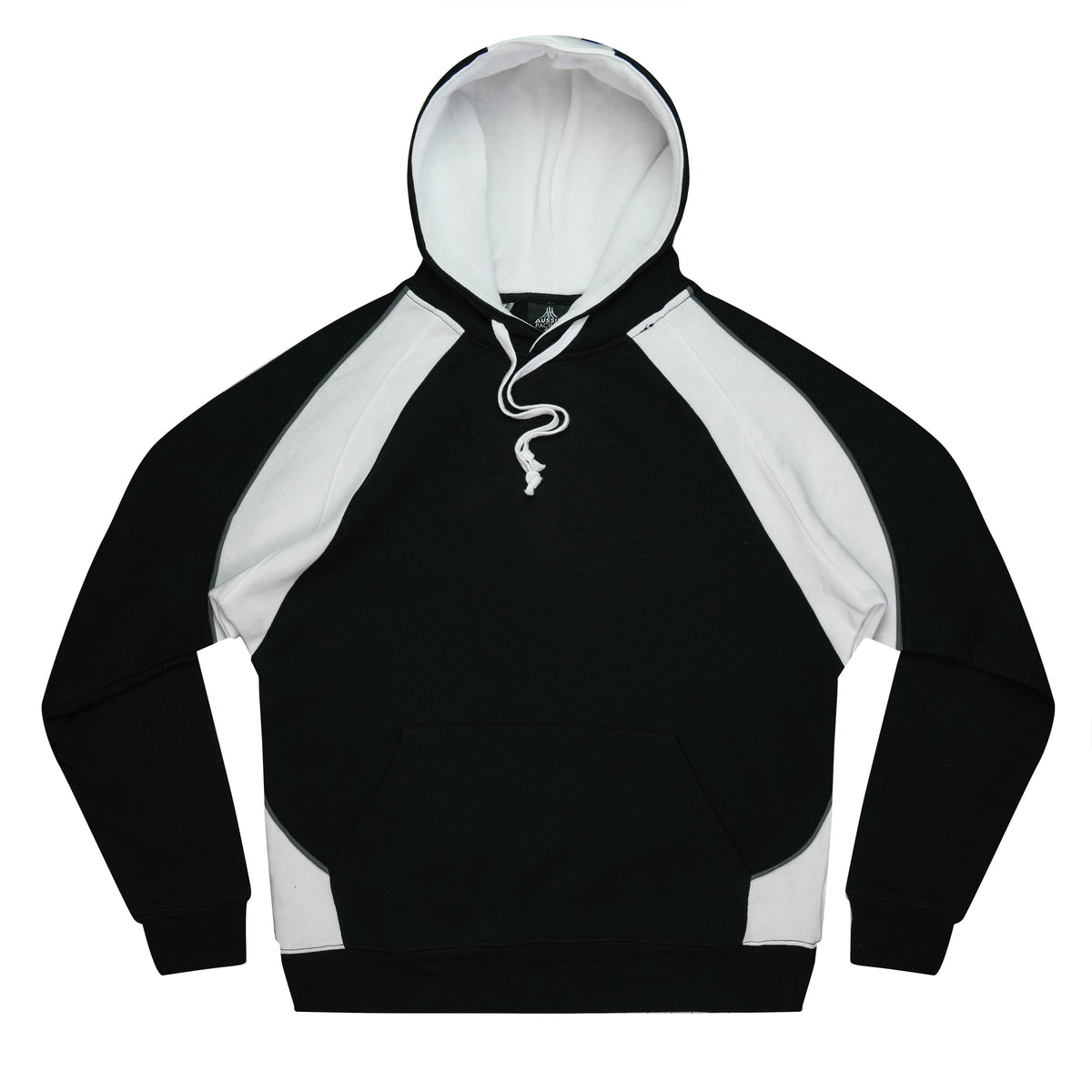 HUXLEY MENS HOODIES - V1509 - BLACK/WHITE/ASHE