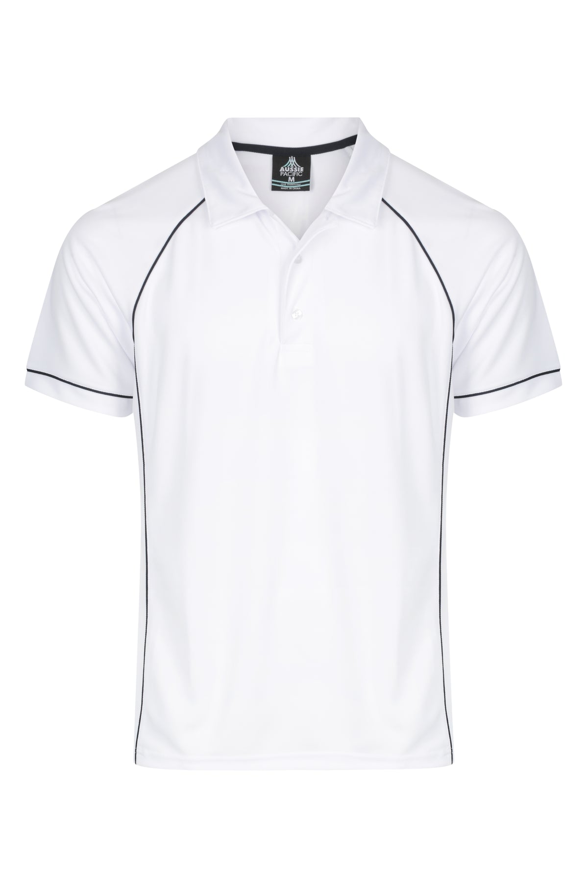 ENDEAVOUR MENS POLOS - V1310 - WHITE/NAVY