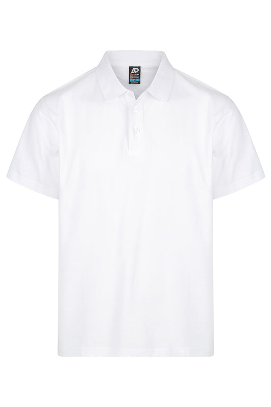 HUNTER MENS POLOS - V1312 - WHITE