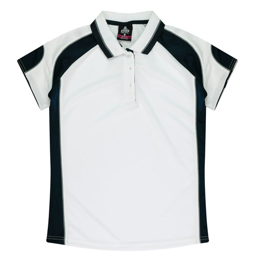 MURRAY LADY POLOS - V2300 - WHITE/NAVY
