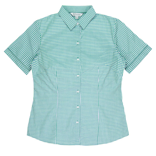 EPSOM LADY SHIRT SHORT SLEEVE RUNOUT - V2907S - EMERALD