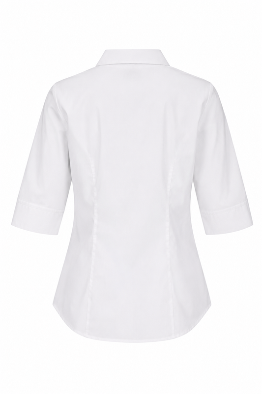 MOSMAN LADY SHIRT 3/4 SLEEVE - V2903T - WHITE