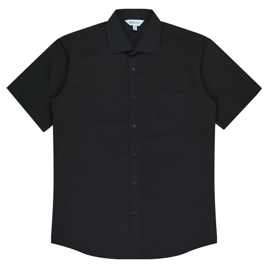 MOSMAN MENS SHIRT SHORT SLEEVE RUNOUT - V1903S