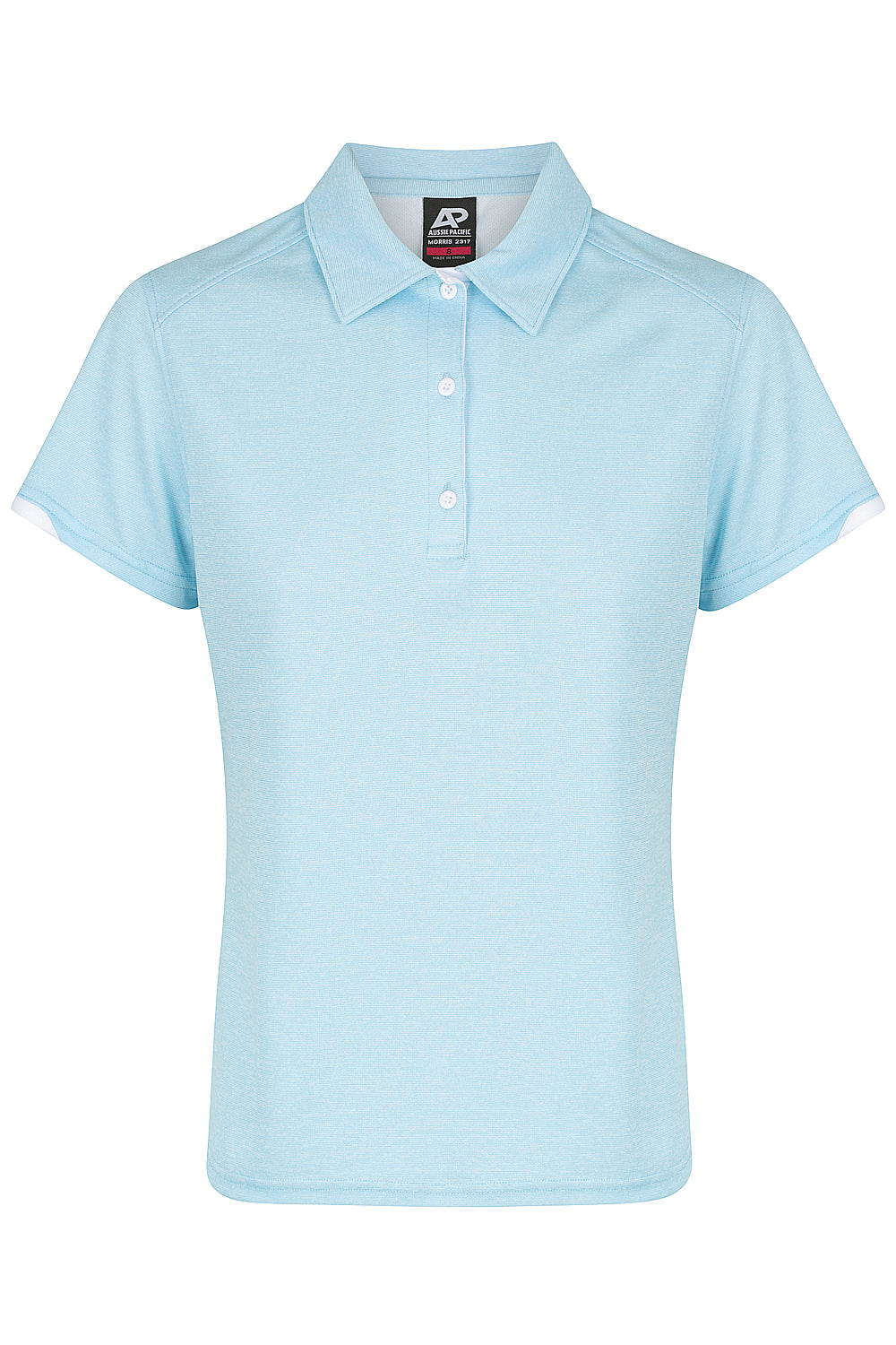 MORRIS LADY POLOS - V2317 - LIGHT BLUE/WHITE