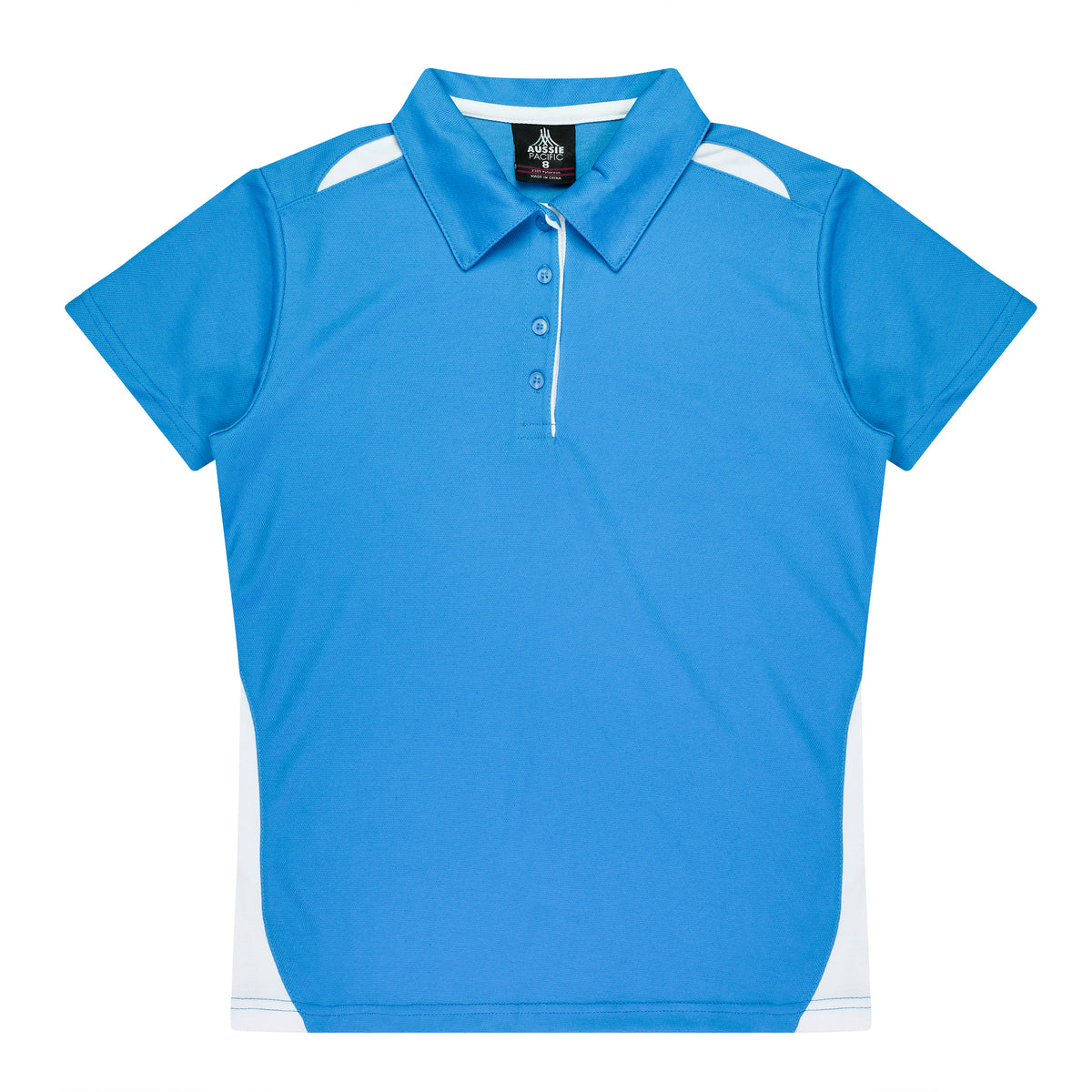 PATERSON LADY POLOS - V2305 - PACIFIC BLUE/WHITE