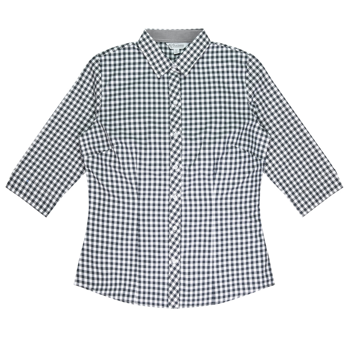 BRIGHTON LADY SHIRT 3/4 SLEEVE - V2909T - BLACK