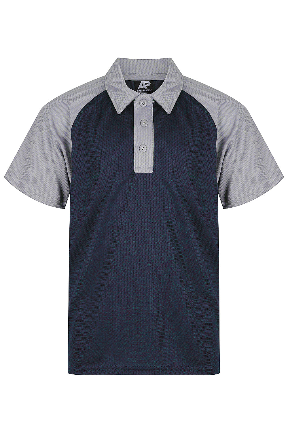 MANLY KIDS POLOS RUNOUT - V3318 - NAVY/SILVER
