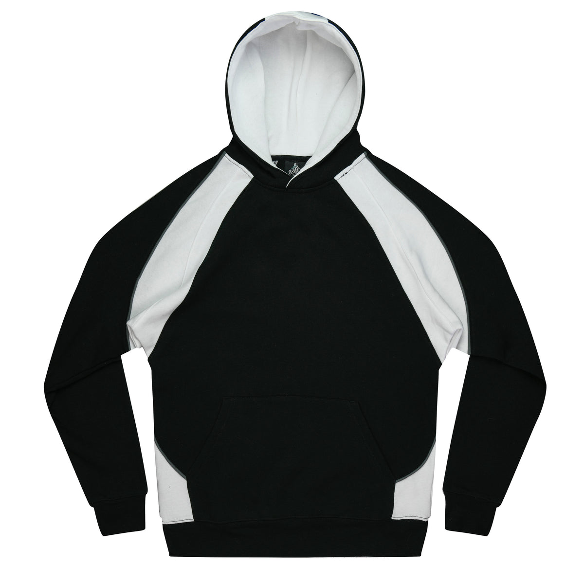 HUXLEY KIDS HOODIES - V3509 - BLACK/WHITE/ASHE