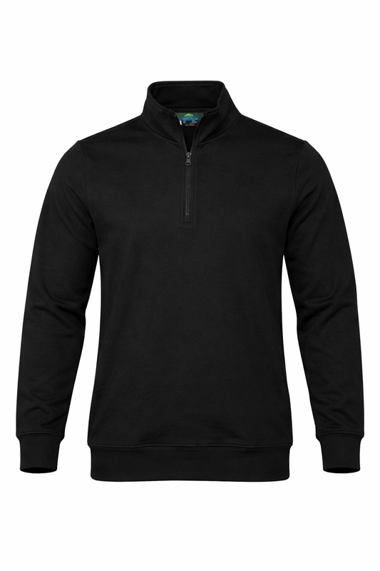 MAWSON KIDS 1/4 ZIP SWEATER - V3534 - BLACK