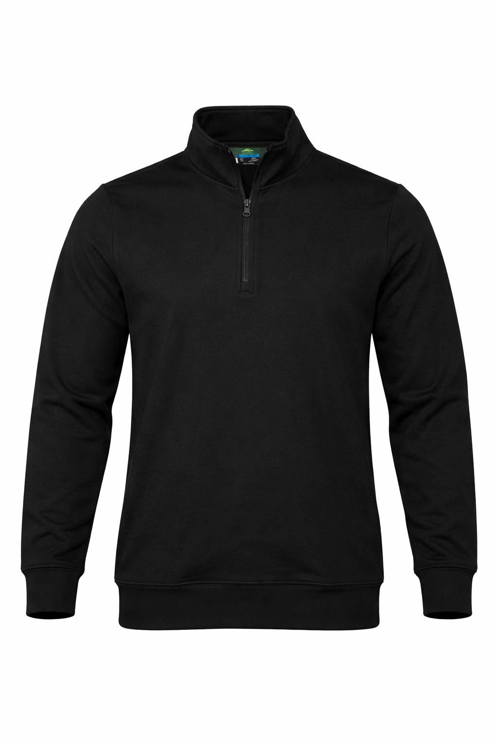 MAWSON MENS 1/4 ZIP SWEATER - V1534 - BLACK