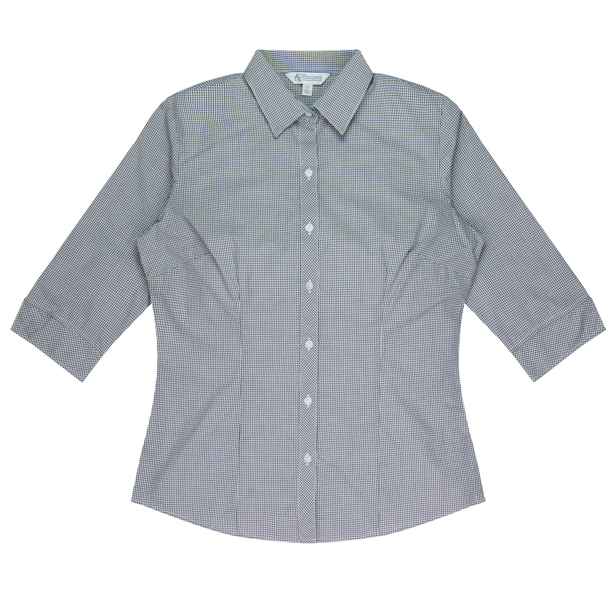 TOORAK LADY SHIRT 3/4 SLEEVE RUNOUT - V2901T - BLACK/WHITE