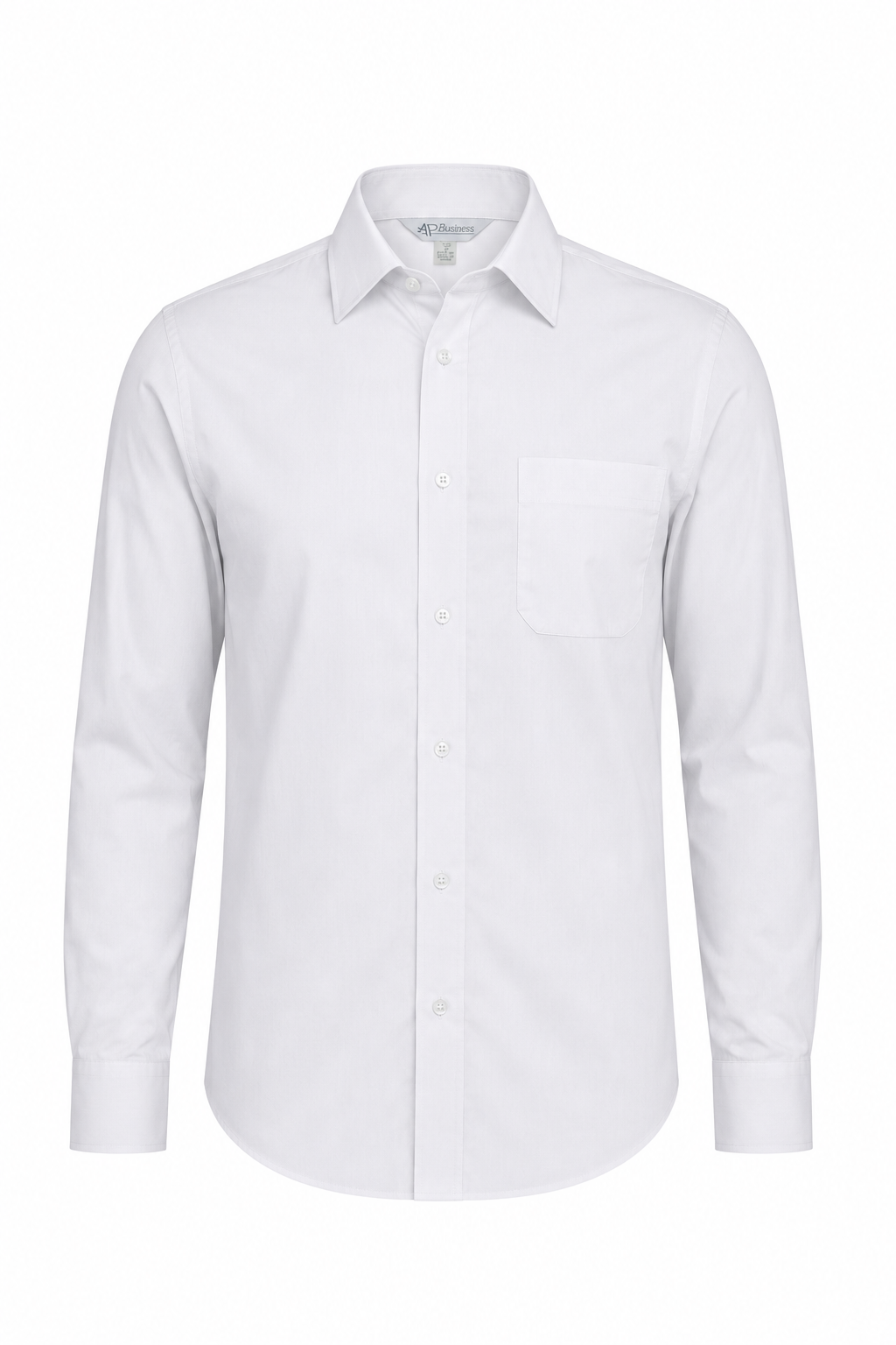 MOSMAN MENS SHIRT LONG SLEEVE - V1903L - WHITE