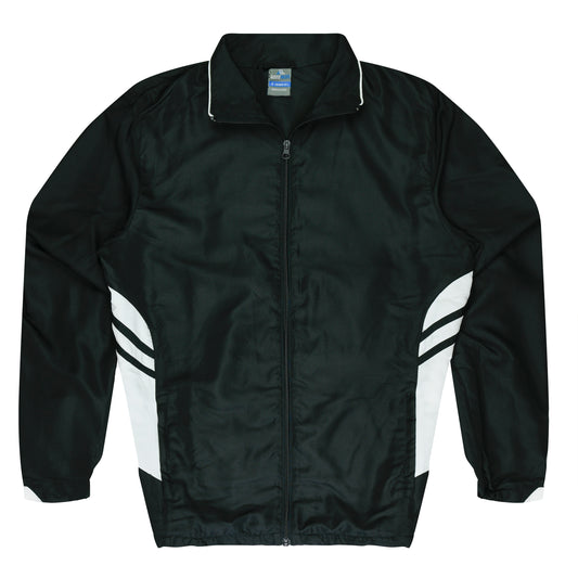 TASMAN KIDS TRACKTOPS RUNOUT - V3611 - BLACK/WHITE