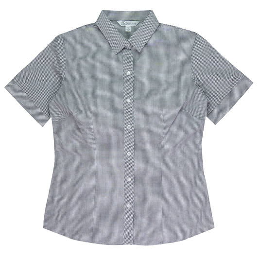 TOORAK LADY SHIRT SHORT SLEEVE RUNOUT - V2901S - BLACK/WHITE