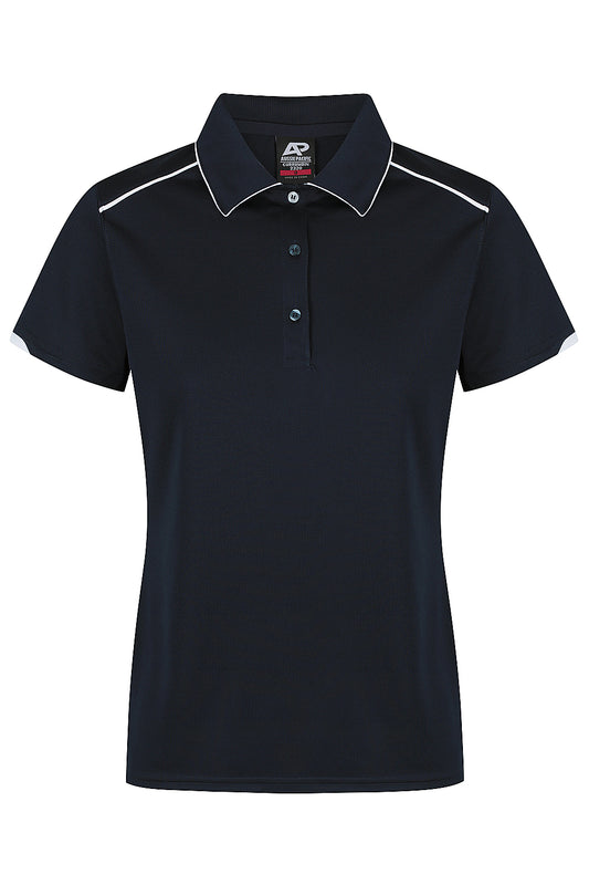 CURRUMBIN LADY POLOS - V2320 - NAVY/WHITE