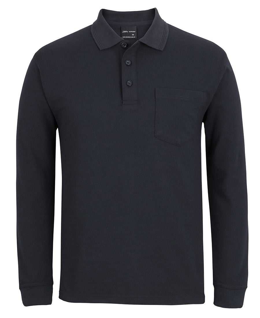 JB's 210 L/S POCKET POLO NAVY