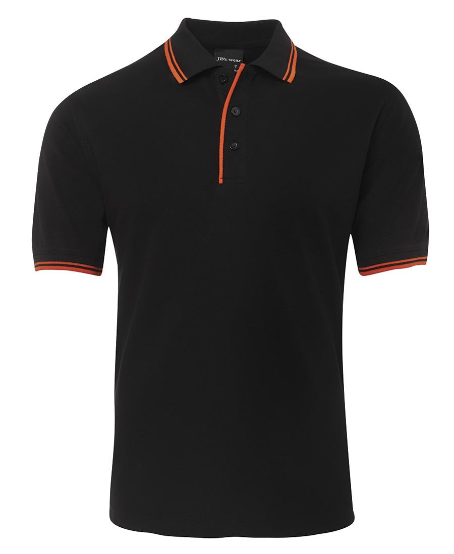 JB's CONTRAST POLO NAVY/RED