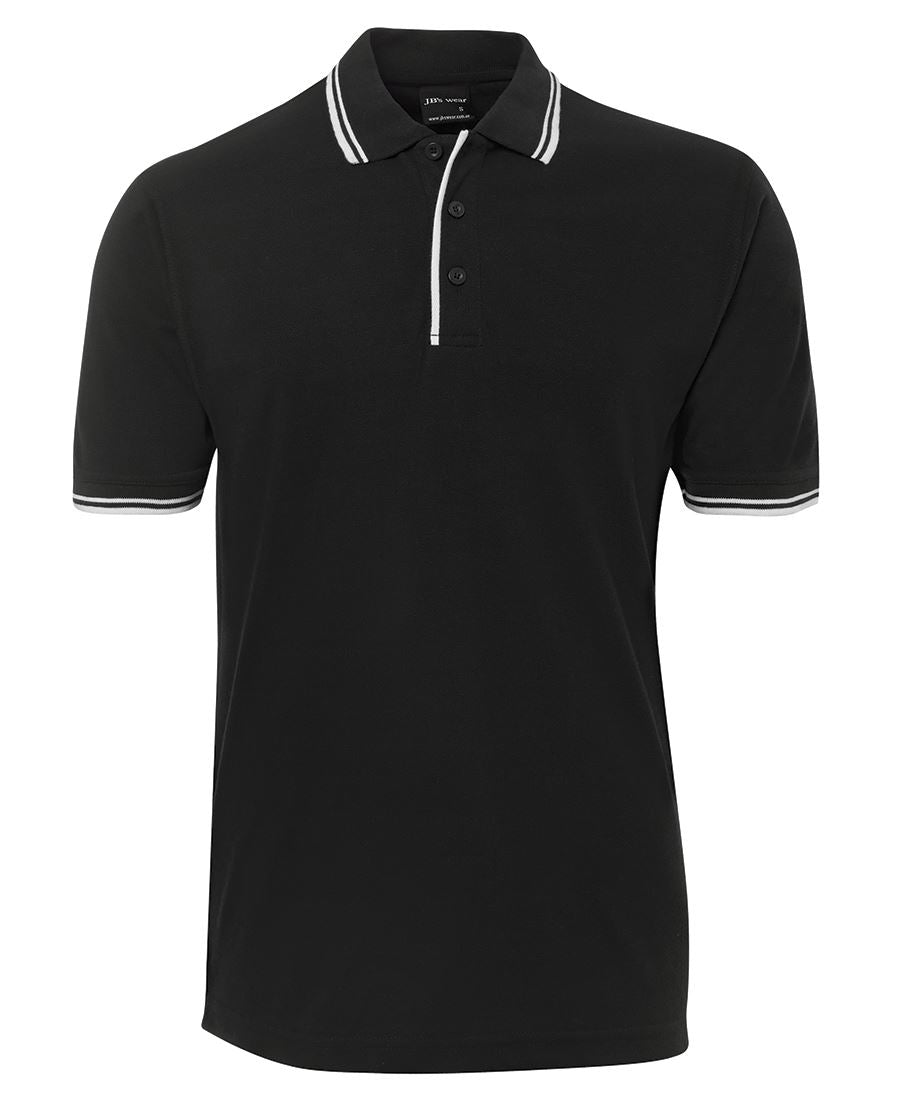 JB's CONTRAST POLO NAVY/RED