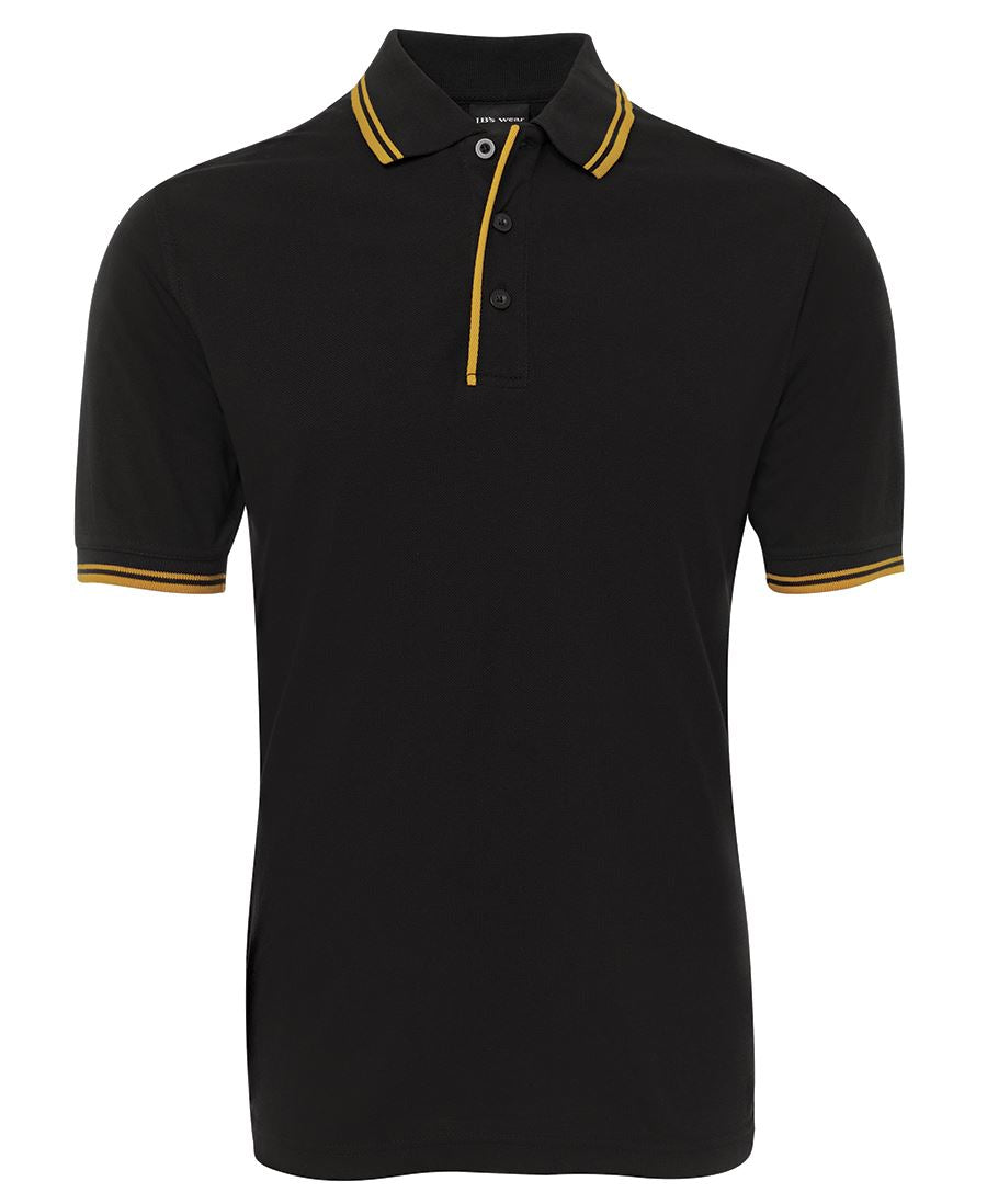 JB's CONTRAST POLO NAVY/RED