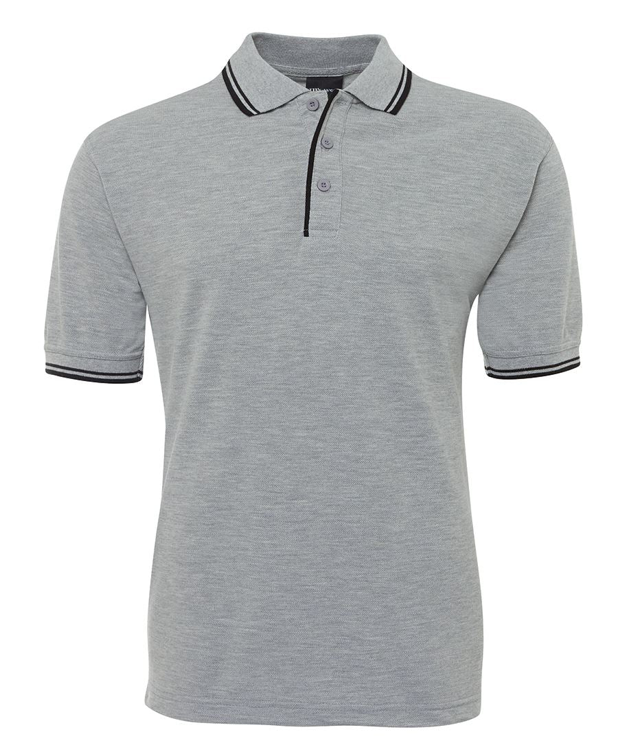 JB's CONTRAST POLO NAVY/RED
