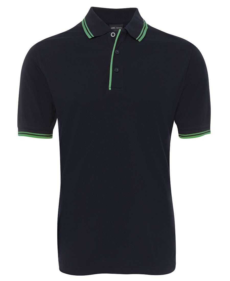 JB's CONTRAST POLO NAVY/RED