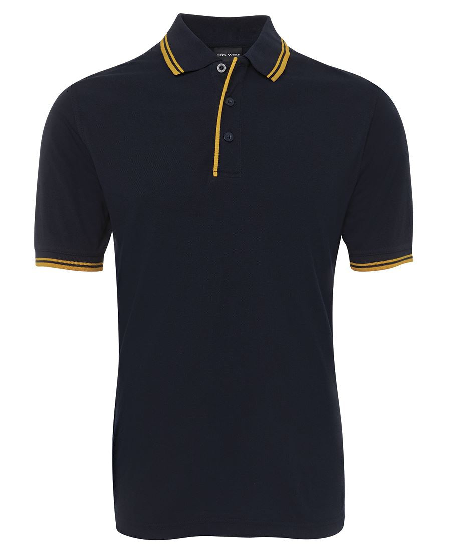 JB's CONTRAST POLO NAVY/RED