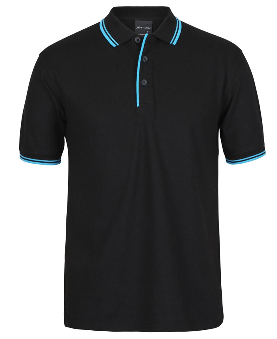 JB's CONTRAST POLO NAVY/RED