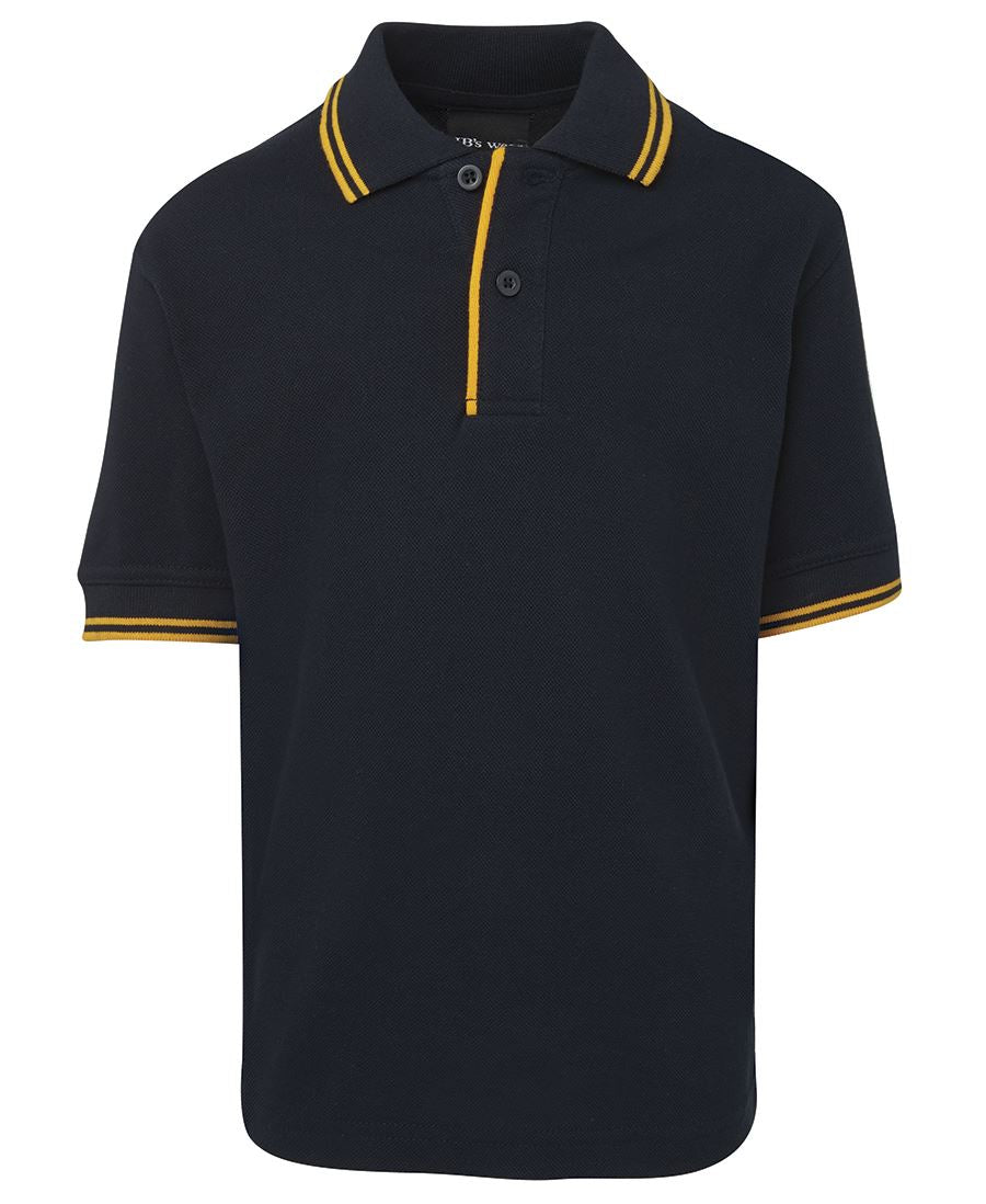 JB's KIDS CONTRAST POLO NAVY/GOLD
