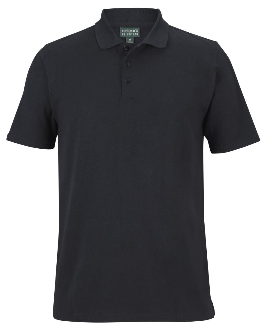 C of C S/S COTTON STRETCH POLO NAVY