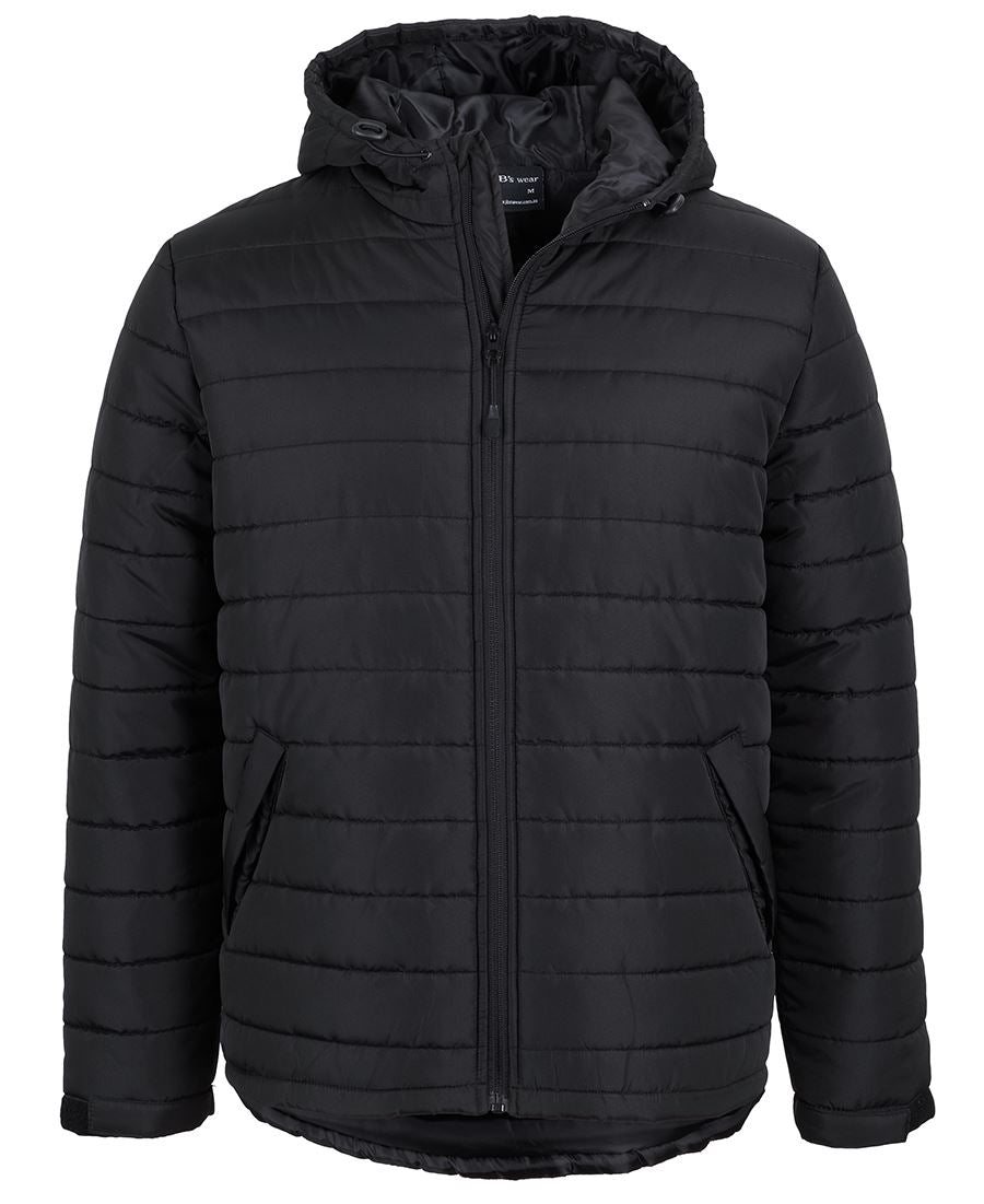 JB's HOODED PUFFER JACKET NAVY