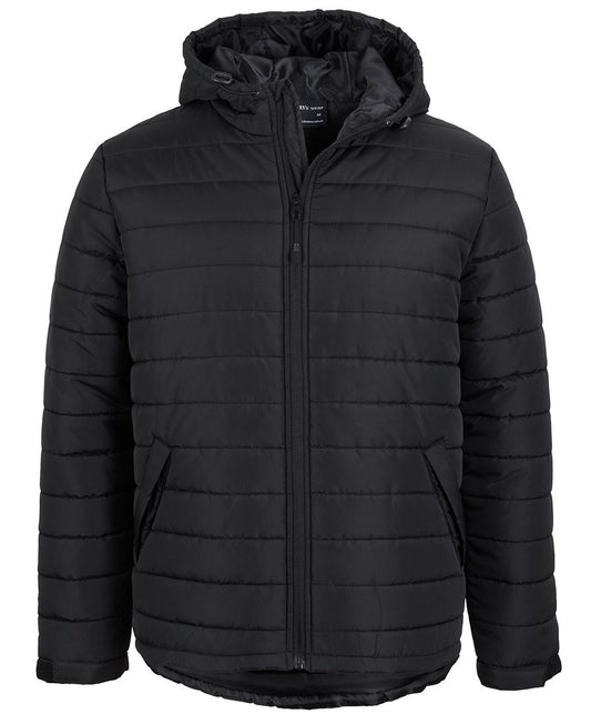 JB's HOODED PUFFER JACKET NAVY