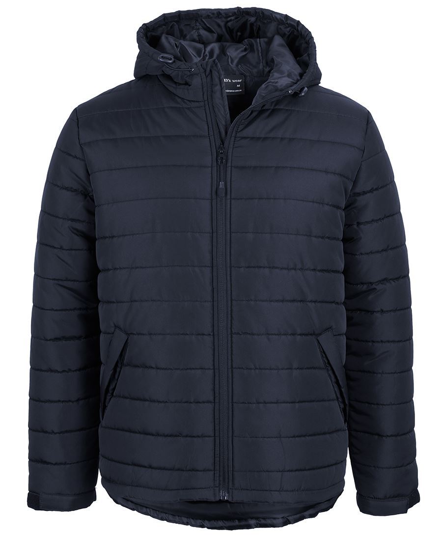 JB's HOODED PUFFER JACKET NAVY