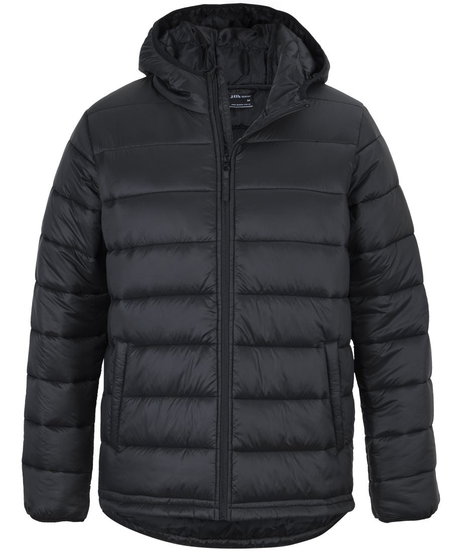 JB's URBAN HOODED PUFFER JACKET NAVY