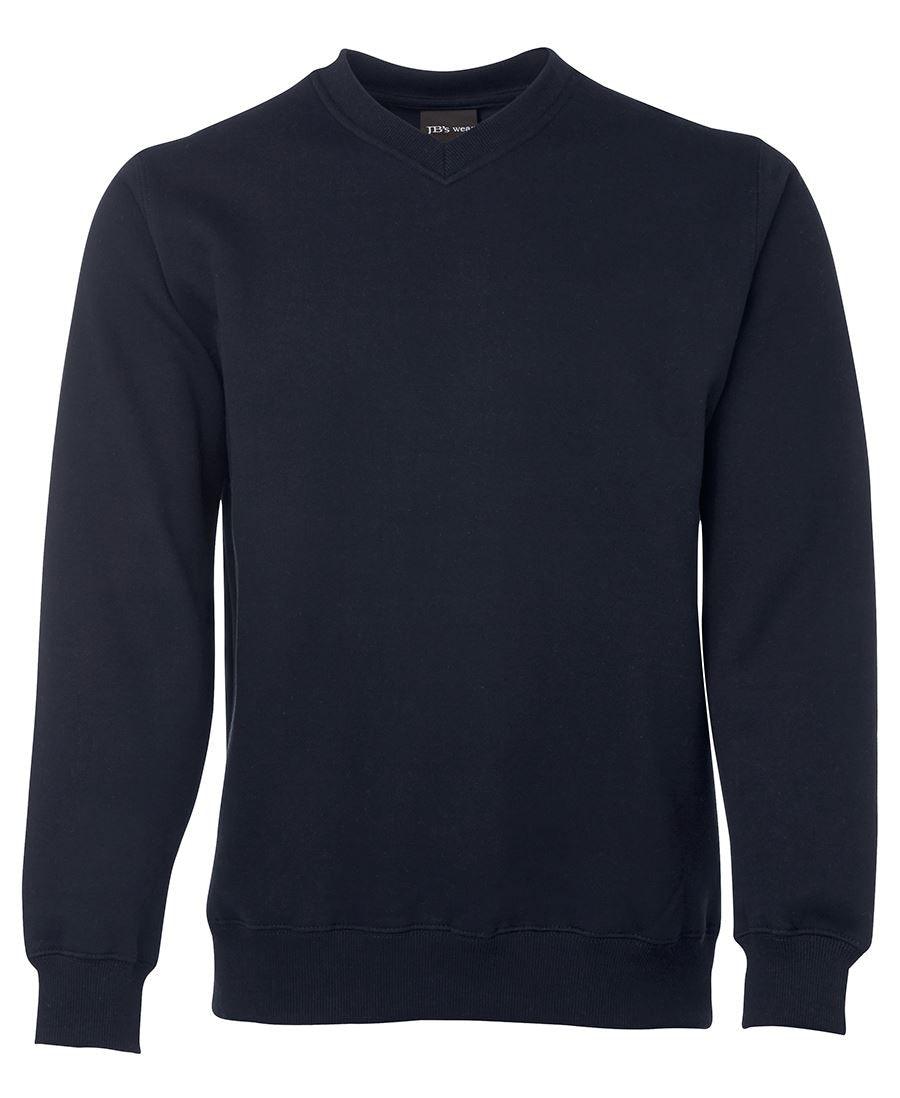 JB's V NECK FLEECY SWEAT NAVY
