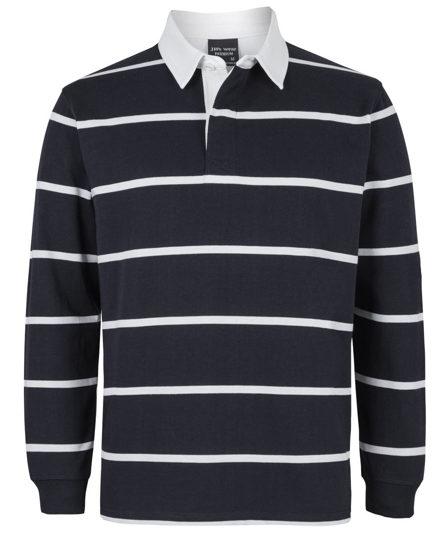JB's YARN DYED RUGBY NAVY/RED