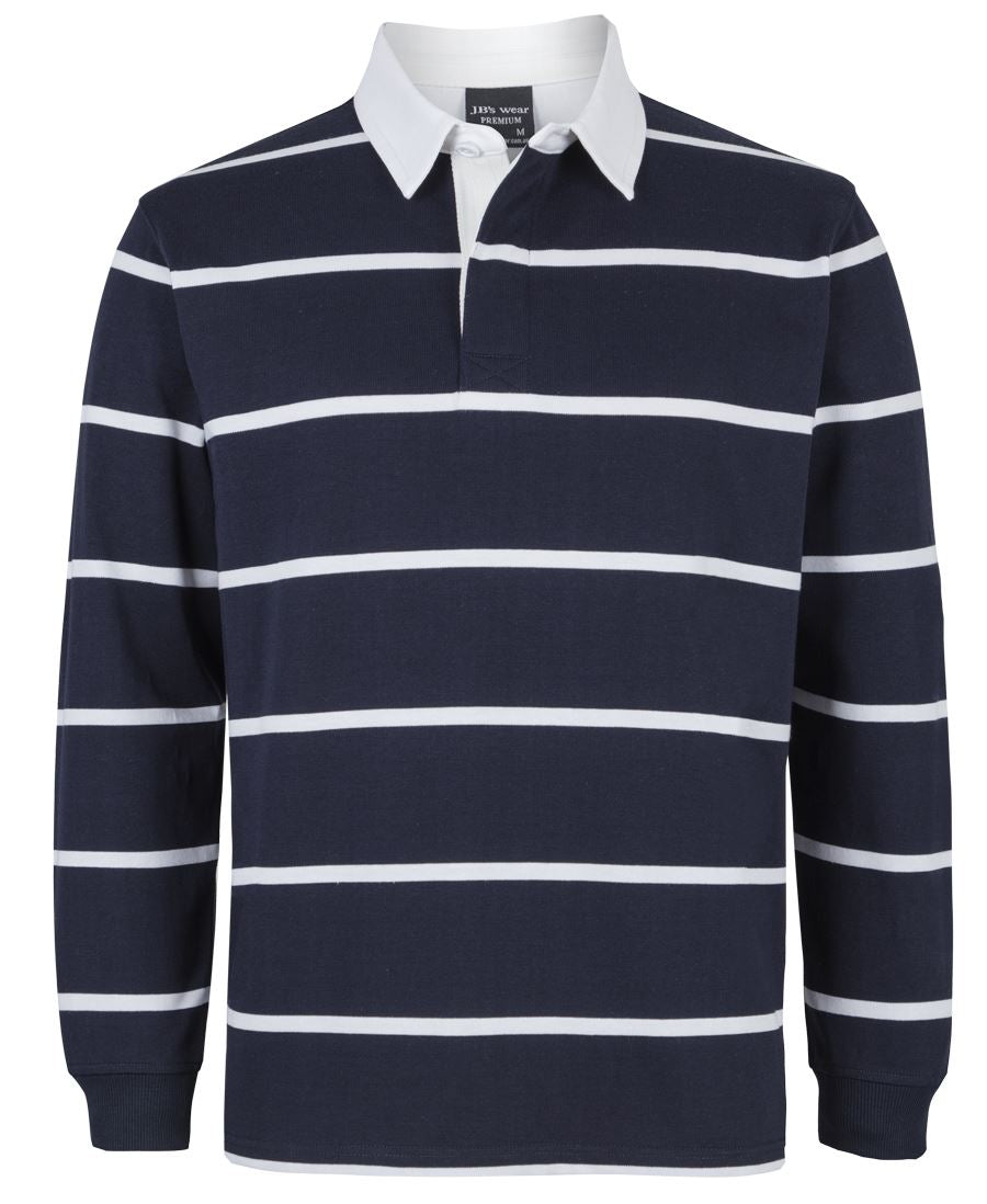 JB's YARN DYED RUGBY NAVY/RED