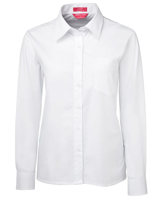 JB's LADIES L/S ORIGINAL POPLIN SHIRT WHITE