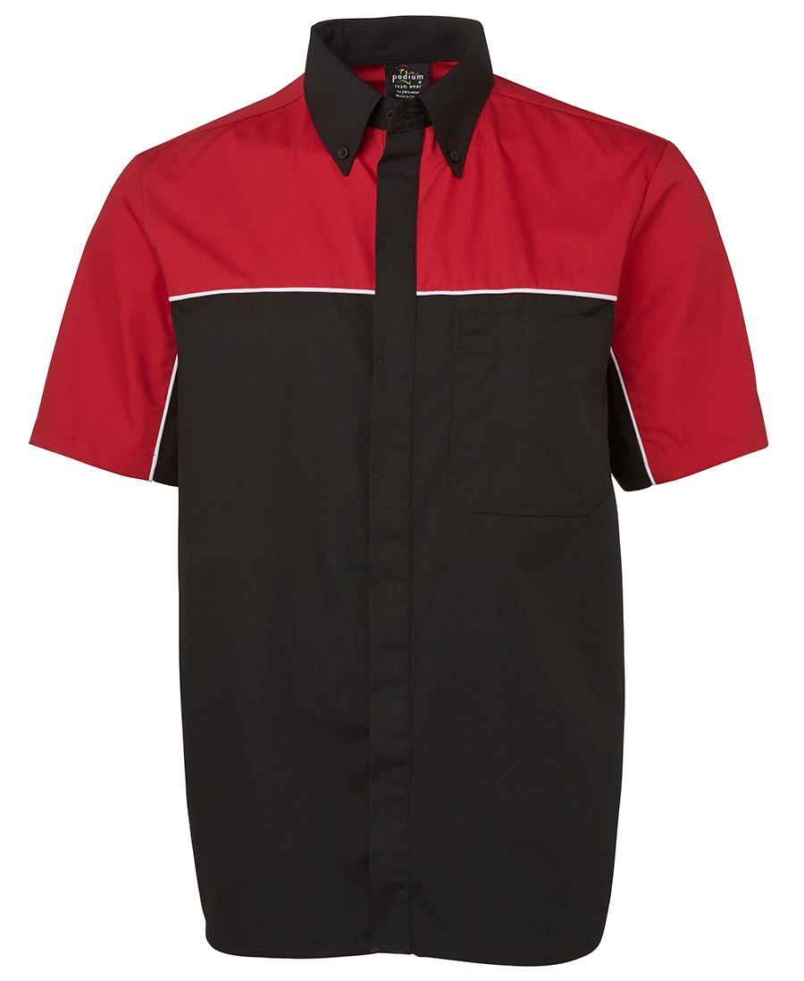 PODIUM MOTO SHIRT BLACK/RED/WHITE