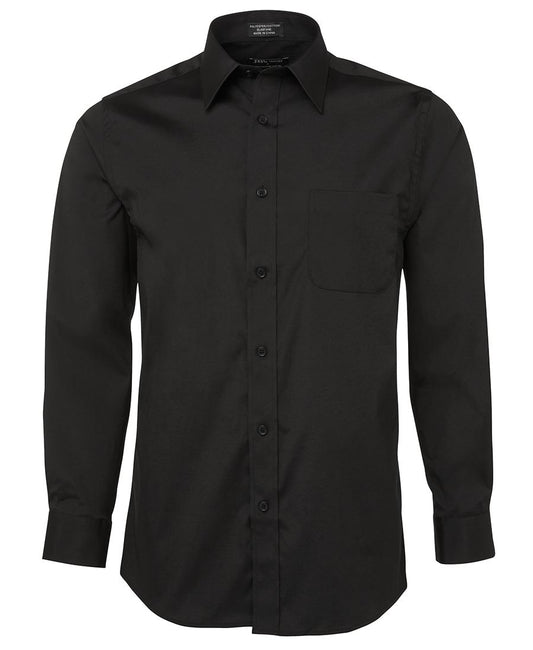 JB's URBAN L/S POPLIN SHIRT BLACK