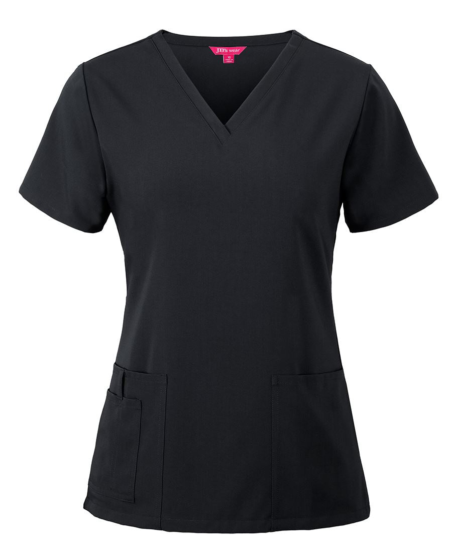 JB's LADIES NU SCRUB TOP NAVY