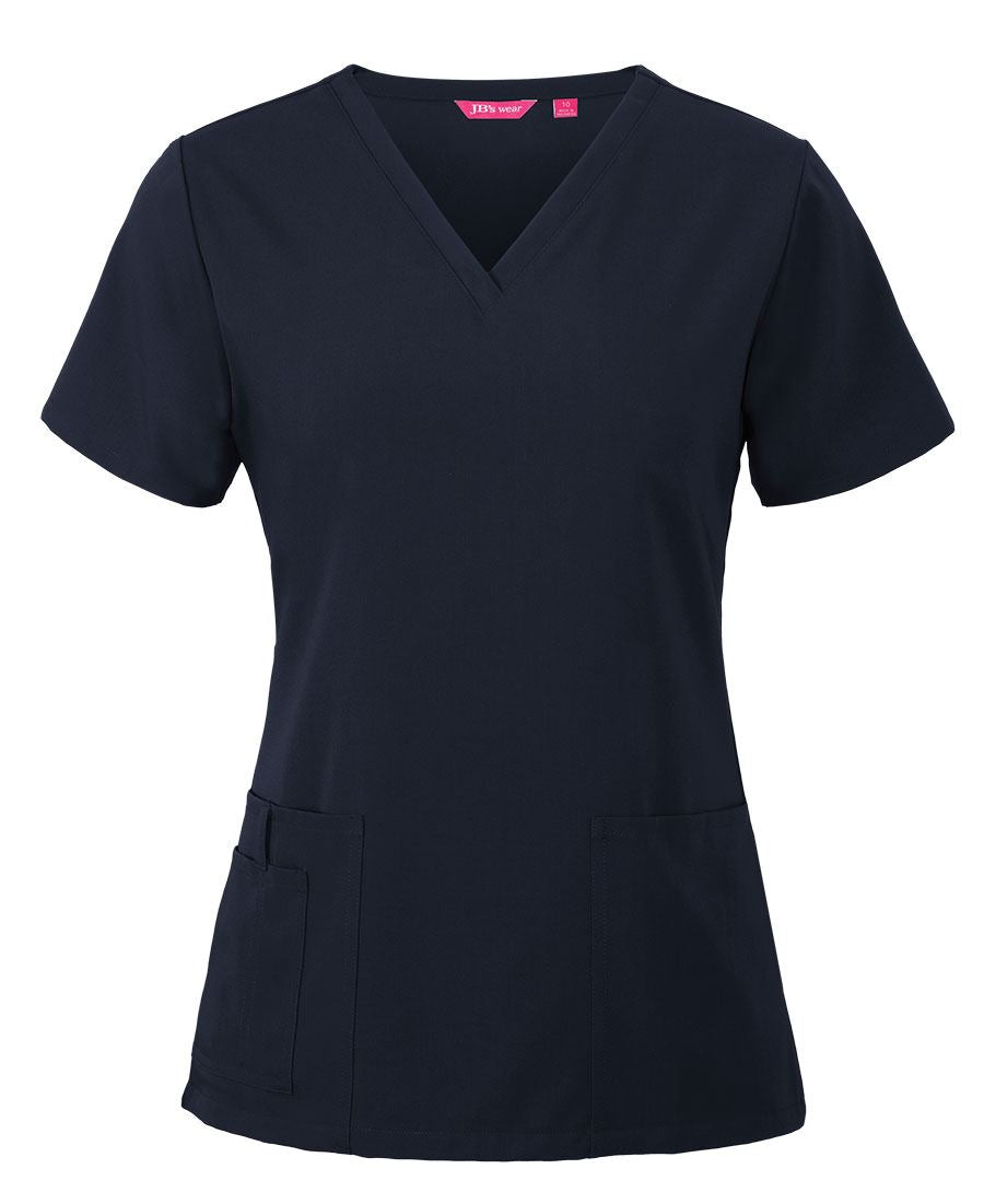 JB's LADIES NU SCRUB TOP NAVY