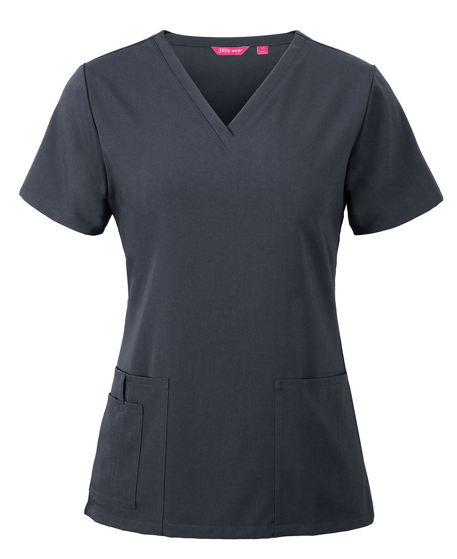 JB's LADIES NU SCRUB TOP NAVY