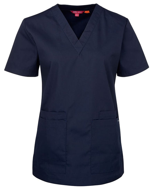 JB's LADIES SCRUBS TOP NAVY